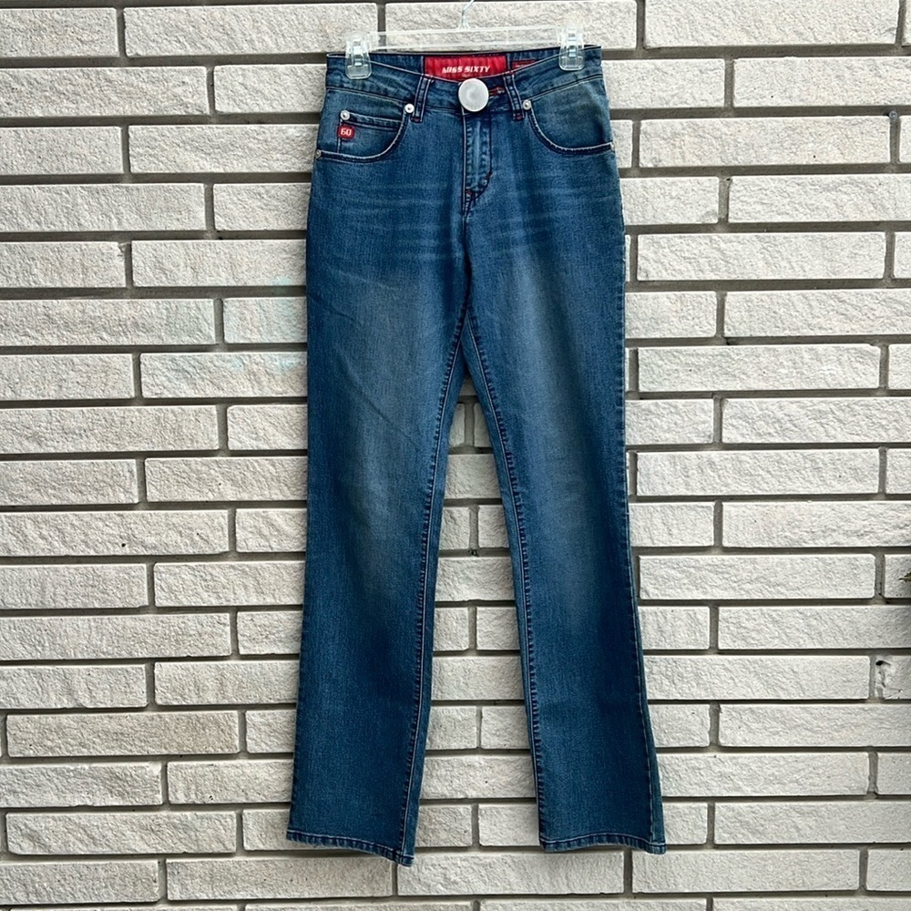 Miss Sixty Vintage Y2K Snuffles Denim Straight Leg Jeans Sz 27